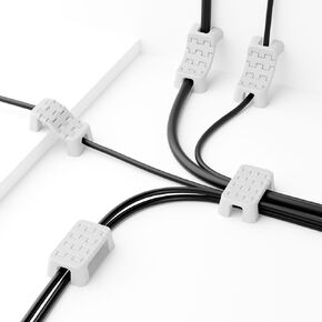 Flexible Magnetic Cable Organizer with 5-Section Link Design for Efficient Cable Management, Tidy Desk Organization, and Home/Office Use in Kuwait