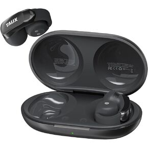 TALIX AuraHalo G1 Open-Ear Earbuds, True Wireless Clip-On Headphones with 4 Mic, 13.4mm Dynamic Drivers, Clear Calls, Bluetooth 5.3 Ear Buds for Commute/Office/Workout, Grey in Kuwait