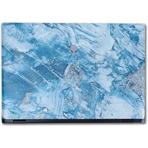 Glossy Glitter Laptop Skin Compatible with Alienware M16 R2 (2024) - Winter Rock - Premium 3M Vinyl Protective Wrap Decal Cover - Easy to Apply | Crafted in The USA by MightySkins in Kuwait