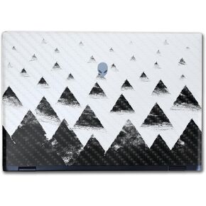 Carbon Fiber Laptop Skin Compatible with Alienware M16 R2 (2024) - Black Hills - Premium 3M Vinyl Protective Wrap Decal Cover - Easy to Apply | Crafted in The USA by MightySkins in Kuwait