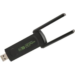 Keenso 1300Mbps Dual Band USB Network Adapter with Dual Antenna for Stable Signal, Ideal for Gaming and Streaming on 8 in Kuwait