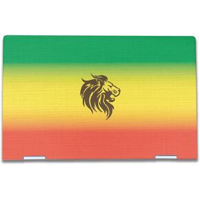 Laptop Skin Compatible with HP Envy x360 15.6" (2023) - Rasta Lion - Premium 3M Vinyl Protective Wrap Decal Cover - Easy to Apply | Crafted in The USA by MightySkins in Kuwait