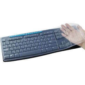 CASEDAO Ultra Thin Clear Keyboard Cover Compatible with Logitech K120 MK120 Keyboard, Anti-Dust Waterproof Keyboard Protector Cover(Transparent) in Kuwait