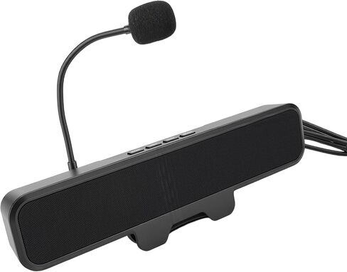 Tissting USB Computer Speakers with Detachable Mic - Enhanced Sound Quality PC Speakers for Desktop, Gaming, Meetings with Volume Control & Mute Function in Kuwait