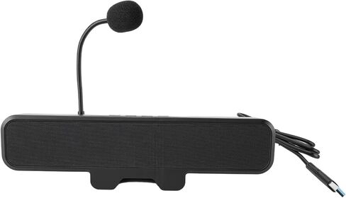 Tissting USB Computer Speakers with Detachable Mic - Enhanced Sound Quality PC Speakers for Desktop, Gaming, Meetings with Volume Control & Mute Function in Kuwait