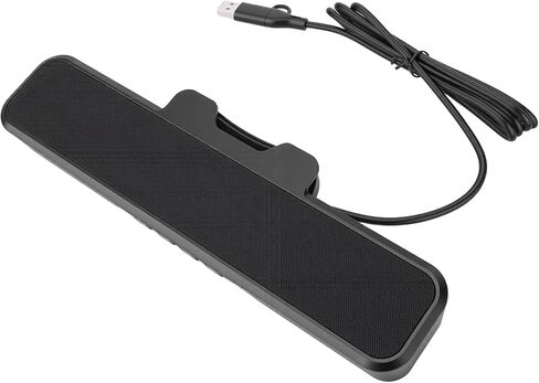 Tissting USB Computer Speakers with Detachable Mic - Enhanced Sound Quality PC Speakers for Desktop, Gaming, Meetings with Volume Control & Mute Function in Kuwait