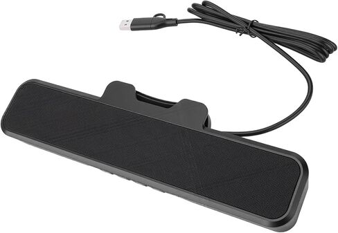 Tissting USB Computer Speakers with Detachable Mic - Enhanced Sound Quality PC Speakers for Desktop, Gaming, Meetings with Volume Control & Mute Function in Kuwait