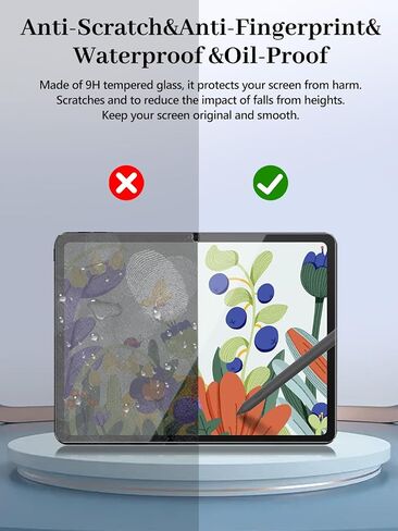 Screen Protector for HUION Kamvas Slate 13 12.7 inch Tablet, 9H Hardness Tempered Glass, Anti-Fingerprint,Anti-Scratch, Easily Installation & HD Clear in Kuwait