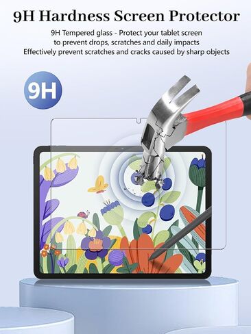 Screen Protector for HUION Kamvas Slate 13 12.7 inch Tablet, 9H Hardness Tempered Glass, Anti-Fingerprint,Anti-Scratch, Easily Installation & HD Clear in Kuwait