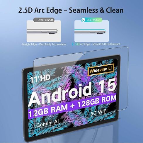 Screen Protector for JUNYANG Q16W 11 inch – Tempered Glass Film, Case-Friendly, Easy Install, HD Clear, Anti-Scratch, Bubble-Free in Kuwait