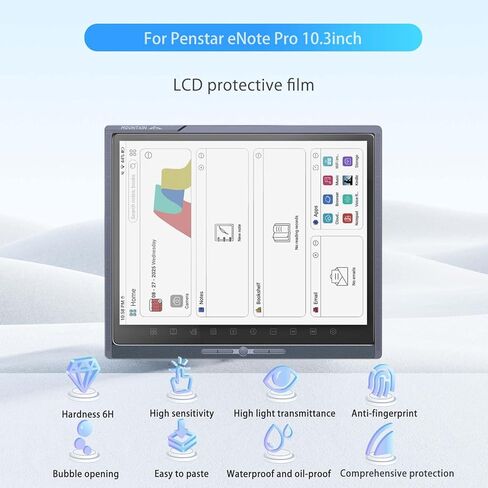 NOUKAJU [عبوة واحدة] واقي شاشة للكمبيوتر اللوحي Penstar eNote Pro الورقي، طبقة واقية عالية الدقة، صلابة 6 ساعات، خدش، مضاد لبصمات الأصابع، فيلم واقي لجهاز Penstar eNote Pro اللوحي 10.3 بوصة (ليس زجاجًا مقسى) in Kuwait