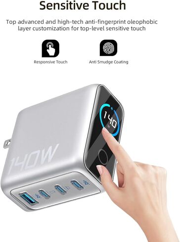 واقي شاشة لجهاز Anker B2697 140 وات، فيلم PET شفاف عالي الدقة، غطاء حماية مقاوم للخدش وخالي من الفقاعات مع مجموعة سهلة التركيب (3 عبوات) in Kuwait