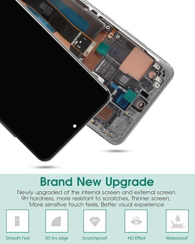 OLED for Samsung S20 Ultra 5g Screen Replacement for Samsung Galaxy S20 Ultra SM-G988U LCD Digitizer Repair for SM-G988U Screen Replacement Touch Display Assembly (with Fingerprint) (Cloud White) in Kuwait