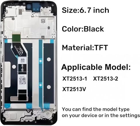 ل Moto G 5G 2025 LCD شاشة عرض الجمعية استبدال لموتورولا G 5G 2025 شاشة رقمية تعمل باللمس مع مجموعة أدوات الإطار XT2513-1 XT2513-2 XT2513V in Kuwait
