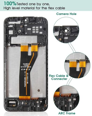 بديل شاشة LCD لهاتف Samsung Galaxy M14 5G لهاتف Samsung Galaxy M14 5G LCD لشاشة SM-M146B، SM-M146B/DS، SM-M146B/DSN رقمنة اللمس مع مجموعات إصلاح التجميع (أسود، مع إطار) in Kuwait