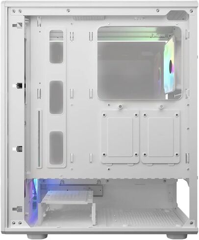 حقيبة كمبيوتر Cougar Airface Pure RGB Mid Tower ATX، تدعم وحدة معالجة الرسومات حتى 320 مم، لوحة جانبية شفافة، 4 مراوح RGB 120 مم مثبتة مسبقًا، أبيض in Kuwait