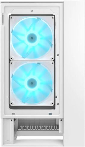 حقيبة كمبيوتر Cougar Omnyx RGB Mid Tower ATX، تدعم وحدة معالجة الرسومات حتى 380 مم، لوحة جانبية من الزجاج المقسى، 4 × 160 مم مراوح ARGB PWM مثبتة مسبقًا، أبيض in Kuwait