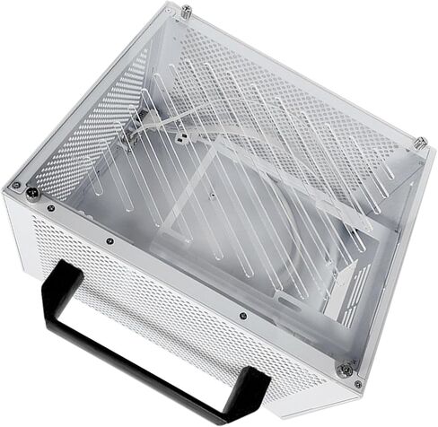 LICAEVEY ITX PC Case, Compact Computer Case, Supports MATX ITX Motherboard up to 280mm GPU, with Acrylic Side Panel and Multiple Fan Slots, for Daily Work and Gaming Needs in Kuwait