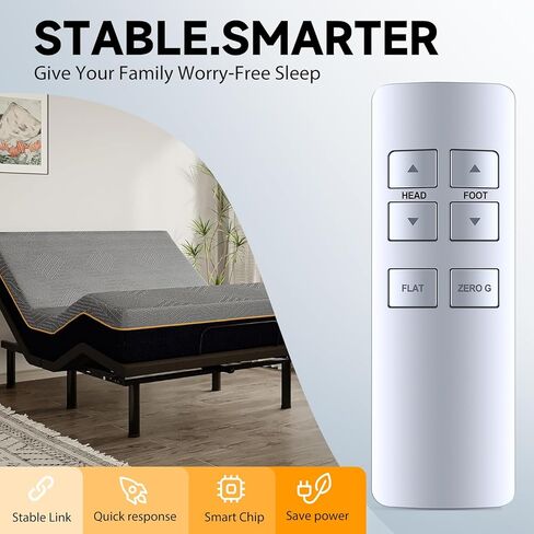 جهاز تحكم عن بعد بديل RF358C متوافق مع Ease 1.0، لأسرّة Tempur-Pedic Ease 2.0 القابلة للتعديل in Kuwait