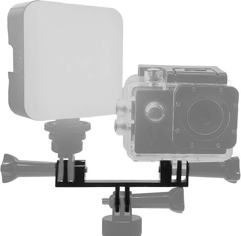 محول تركيب مزدوج من الألومنيوم لـ GoPro Hero 13 12 11 10 9 8 7 6 5 4 لـ DJI Osmo Action لـ AKASO وغيرها من كاميرات الحركة in Kuwait