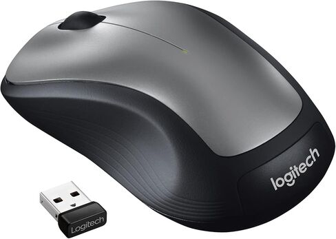 Logitech M310 Wireless Mouse, 2.4 GHz with USB Nano Receiver, 1000 DPI Optical Tracking, 18 Month Life Battery, PC/Mac/Laptop - Silver Grey (Renewed) in Kuwait