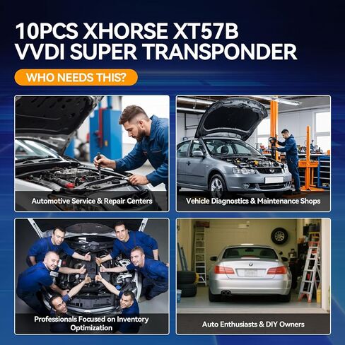Xhorse Super Chip، XHORSE XT57B XDCST3EN VVDI Super Transponder يدعم 7935، ID11، 12، 13، 46، 47، 48، 49، 4A وM-Q-B48 (حزمة من 10) in Kuwait