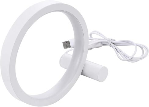 مصباح قراءة بجانب السرير قابل لإعادة الشحن عبر USB مع زر تعتيم، ضوء مكتب أبيض صغير الحجم لدراسة المكتب المنزلي، ضوء كتاب USB مزخرف لمنضدة الليل in Kuwait