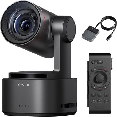 كاميرا OBSBOT Tail 2، حزمة مع RC وكاميرا لاسلكية متعددة، كاميرا حية بدقة 4K بمعدل 60 إطارًا في الثانية، تتبع AI 2.0، تكبير بصري 5X و12x هجين، 3 محاور، بطارية مدمجة 5000 مللي أمبير في الساعة، التحكم بالإيماءات، SDI/HDMI/IP/USB 3.0 in Kuwait