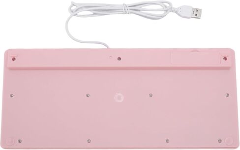 Mini Keyboard, Compact 78 Key Wired USB Keypad with Quiet Chiclet Keys, Slim Space Saving Computer Keyboard for Office, Small Desk, Laptop, Pink (English Version) in Kuwait