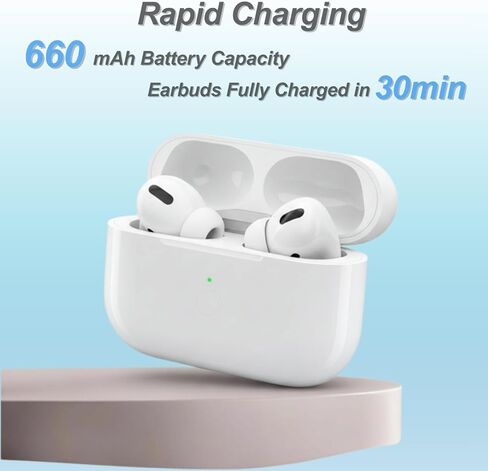 حافظة شحن بديلة لأجهزة AirPod Pro 2 والجيل الأول، حافظات شحن لاسلكية متوافقة مع AirPod Pro 1st / 2nd، شحن سلكي ولاسلكي، مزامنة اقتران بلوتوث، منفذ USB C in Kuwait