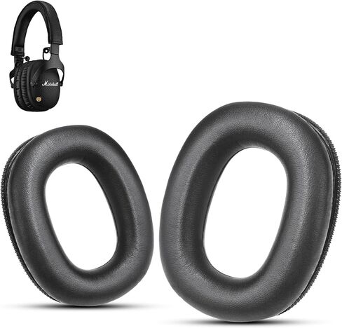 Krone Kalpasmos Marshall Monitor ii Ear Pads — Soft Memory Foam Noise Isolation, Easy Install,Protein Leather Replacement Cushions, Marshall Monitor 2 Headphones Replacement Pads in Kuwait