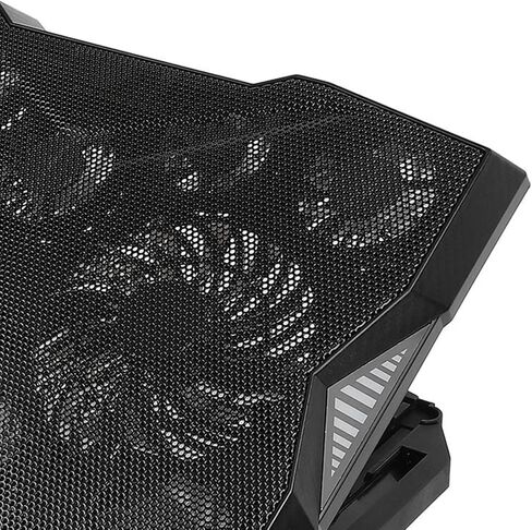 Laptop Cooler Stand, Multi Angle Adjustable 3400RPM High Speed 11 Fans Cooling Pad for Notebook Tablet Gaming ABS Material 5 Height Levels in Kuwait
