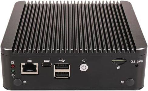 جهاز جدار الحماية الصغير، كمبيوتر صغير، OPNsense، VPN، جهاز توجيه الكمبيوتر، Pentium Gold 4417U RS، 4 x 2.5GbE I226-V LAN، HDMI، DP، فتحة SIM، Type-C، 0 ذاكرة وصول عشوائي، 0 تخزين، هيكل عظمي بدون نظام in Kuwait