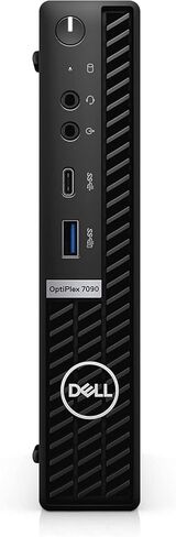 كمبيوتر سطح المكتب Dell OptiPlex 7090 Mini PC، Intel Core i5-11500T حتى 3.9 جيجا هرتز، ذاكرة وصول عشوائي DDR4 سعة 16 جيجابايت وذاكرة وصول عشوائي سعتها 256 جيجابايت SSD، لوحة مفاتيح وماوس، 2 منفذ عرض، نوع C، Windows 11 Pro (متجدد) in Kuwait