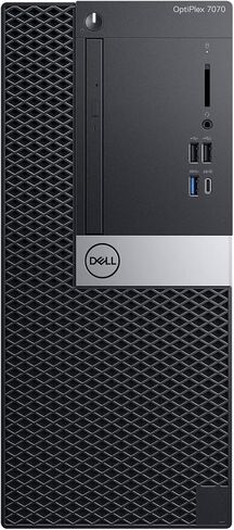 ديل اوبتيبليكس 7070-T، كور i5-9500 3.0 جيجاهيرتز، 16 جيجا رام، 256 جيجا NVMe، ويندوز 11 برو 64 بت، DVDRW، (متجدد) in Kuwait
