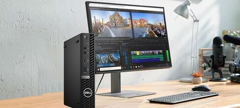Dell OptiPlex 7080 Micro Desktop Computer PC, 10th Gen Intel Core i5-10500T, 16GB DDR4 RAM 256GB SSD, Keyboard & Mouse, 2 DisplayPort, Type-C, Windows 11 Pro (Renewed) in Kuwait