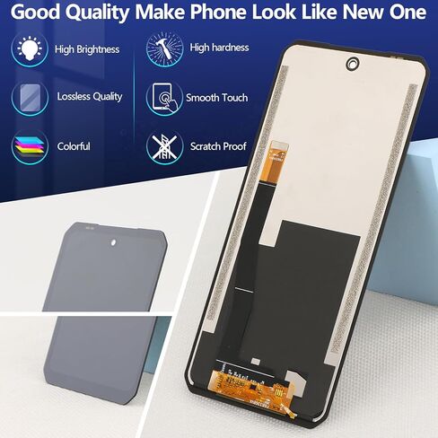 لاستبدال شاشة Unihertz Tank 2 لـ Unihertz Tank 2 8849 شاشة LCD تعمل باللمس محول الأرقام الجمعية استبدال مع أدوات (أسود) in Kuwait
