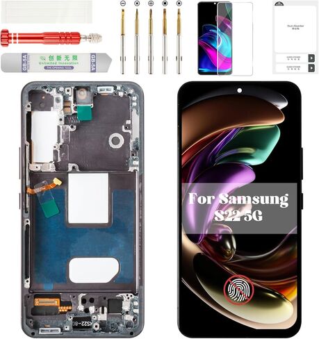 TFT for Samsung S22 5g Screen Digitizer for Samsung S22 5g LCD Screen Replacement for Galaxy SM-S901U Screen Display Touch Assembly with Frame Black (Without Fingerprint Function) in Kuwait