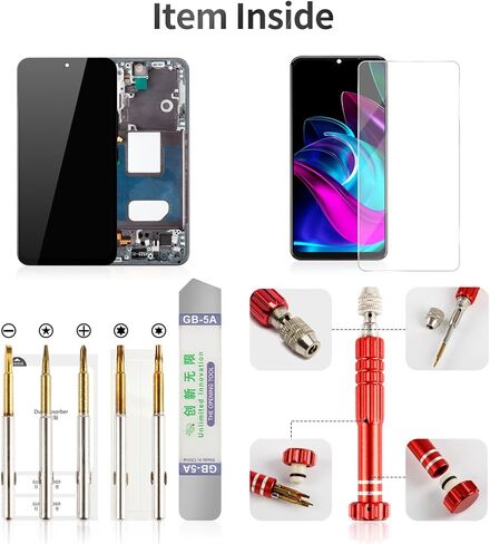 TFT for Samsung S22 5g Screen Digitizer for Samsung S22 5g LCD Screen Replacement for Galaxy SM-S901U Screen Display Touch Assembly with Frame Black (Without Fingerprint Function) in Kuwait