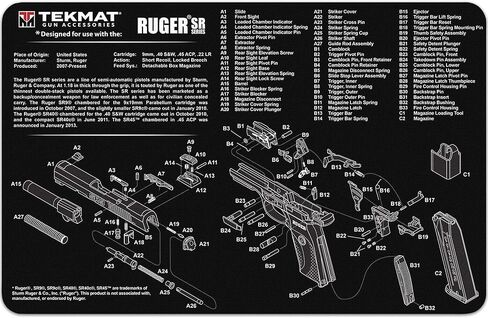 TekMat Ruger SR 9 (SR 40) TekMat Gun Cleaning Mat in Kuwait