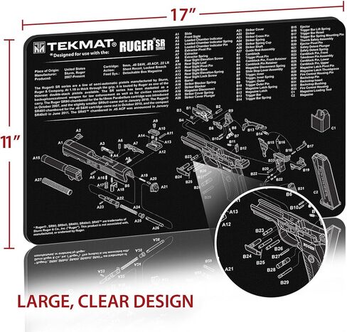 TekMat Ruger SR 9 (SR 40) TekMat Gun Cleaning Mat in Kuwait