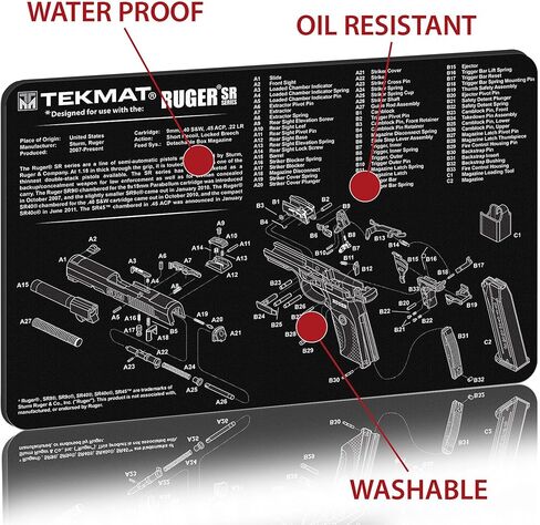TekMat Ruger SR 9 (SR 40) TekMat Gun Cleaning Mat in Kuwait