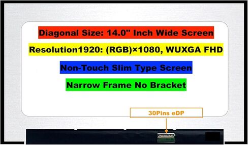 بديل شاشة EM EMAJOR TECH الجديدة لجهاز HP Fortis 14 G11 1920X1080 FHD شاشة LCD LED غير تعمل باللمس مع مجموعة أشرطة وأدوات (للطراز الذي لا يعمل باللمس فقط) in Kuwait