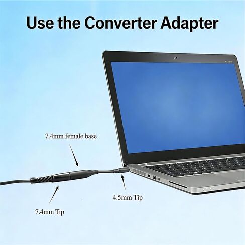 شاحن كمبيوتر محمول متوافق مع محول طاقة التيار المتردد Dell 65W 45W سلك إمداد الكمبيوتر، طرف أسطواني 7.4 مم in Kuwait