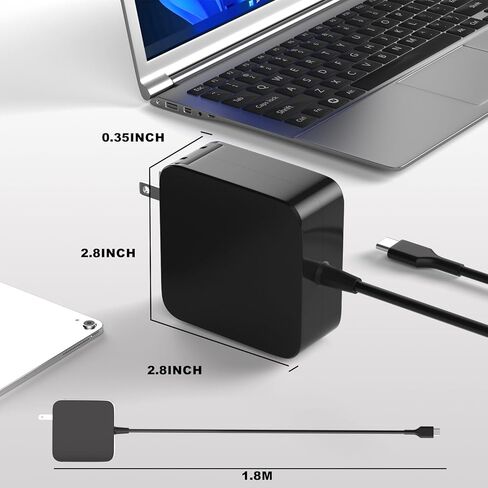 LQM 65W USB C Charger for Nimo 15.6" 17.3" N171 N171S N151 N151S N152 N153 N154 Laptop Notebook PC Type-C Power Adapter Supply Cord in Kuwait