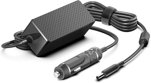 HKY for Dell Laptop Car Charger 4.5mm Barrel 90W 65W 45W DC Power Adapter Cord for DELL Inspiron 17 15 14 13 3000 5000 7000 2-in-1/Latitude Rugged/OptiPlex Micro/Vostro 15 14 13/XPS 13 12 11 Series in Kuwait