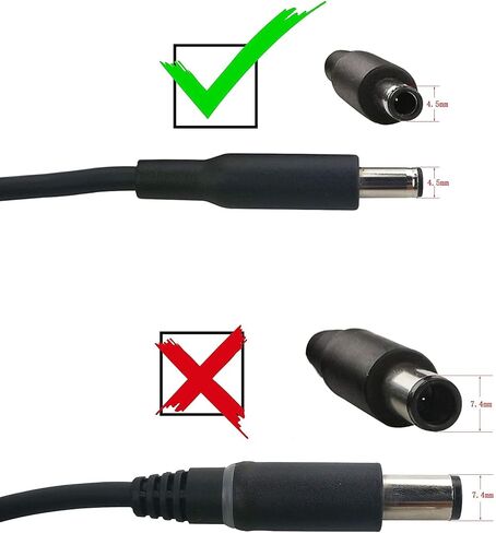 HKY for Dell Laptop Car Charger 4.5mm Barrel 90W 65W 45W DC Power Adapter Cord for DELL Inspiron 17 15 14 13 3000 5000 7000 2-in-1/Latitude Rugged/OptiPlex Micro/Vostro 15 14 13/XPS 13 12 11 Series in Kuwait