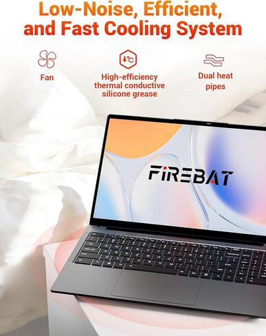 كمبيوتر محمول 15.6 بوصة FHD IPS، AMD Ryzen 7430U (يصل إلى 4.3 جيجا هرتز، 6C/12T)، ذاكرة الوصول العشوائي 16 جيجا بايت 512 جيجا بايت SSD (قابلة للتوسيع إلى 64 جيجا بايت رام، 2 تيرابايت)، لوحة مفاتيح بإضاءة خلفية، 100 وات PD Type-C، RJ45، كمبيوتر محمول للأعم in Kuwait