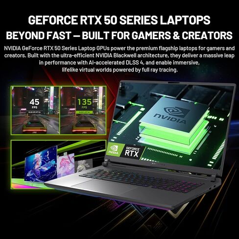 ASUS ROG Strix G18 18" 2.5K 240Hz Gaming Laptop, Intel Ultra 9 275HX, NVIDIA GeForce RTX 5060, 64GB DDR5, 5TB Storage (4TB SSD&1TB Docking Station Set), Backlit Keyboard, Wi-Fi 7, Win 11 Pro, Gray in Kuwait