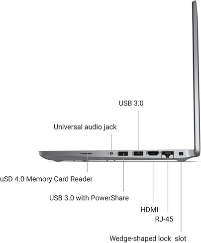 كمبيوتر محمول Dell Latitude 5510 مقاس 15.6 بوصة FHD يعمل باللمس، الجيل العاشر من Intel رباعي النواة i7-10810U، ذاكرة وصول عشوائي DDR4 سعة 32 جيجابايت، محرك أقراص NVMe SSD سعة 512 جيجابايت، لوحة مفاتيح بإضاءة خلفية، HDMI، Windows 11 Pro (متجدد) in Kuwait